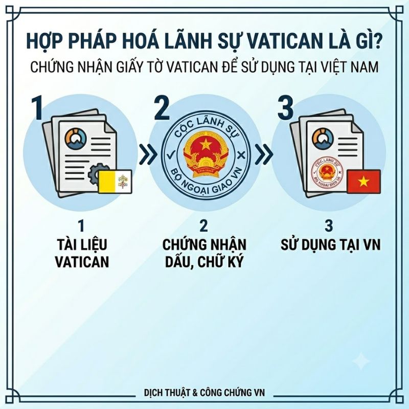 Lựa chọn đúng đơn vị hỗ trợ hợp pháp hoá lãnh sự Vatican