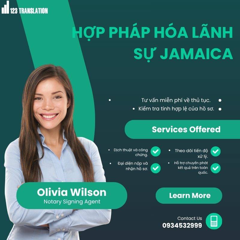 Hợp pháp hóa lãnh sự jamaica