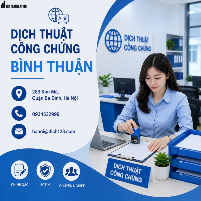 Dịch thuật công chứng Bình Thuận