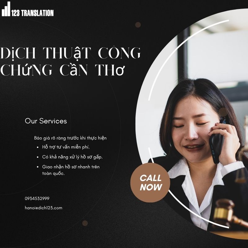 Dịch thuật công chứng Cần Thơ uy tín 2026 – Giải pháp nhanh chóng, chính xác cho mọi loại hồ sơ
