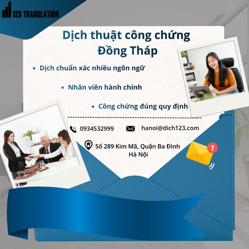 Dịch thuật công chứng Đồng Tháp