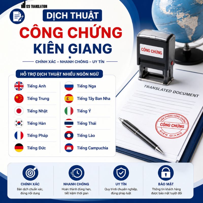 Dịch thuật công chứng Kiên Giang