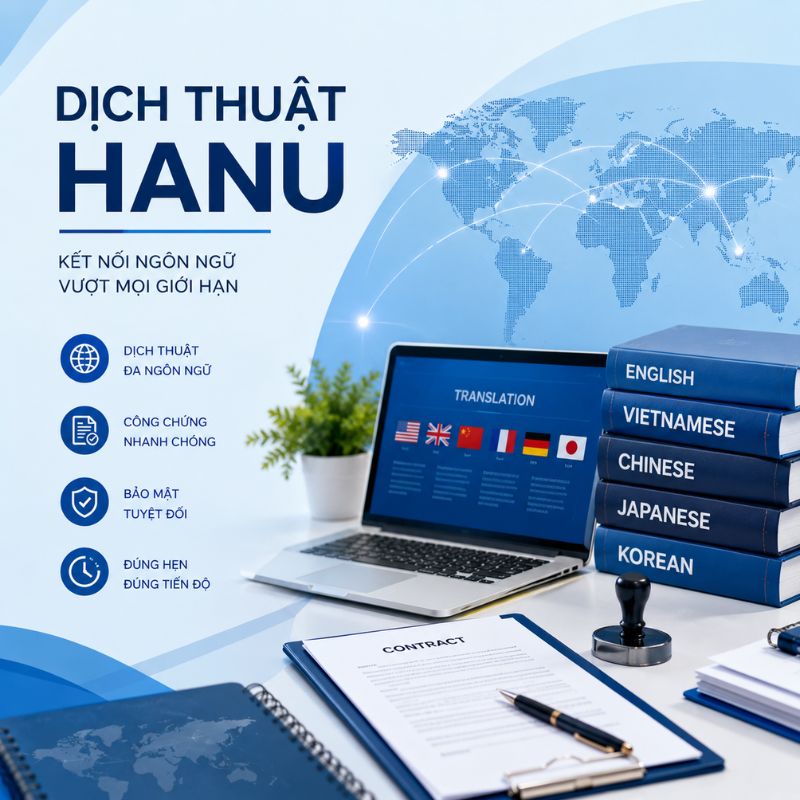 Địa chỉ dịch thuật công chứng Hà Nội cung cấp dịch vụ cho hồ sơ du học, visa, lao động và doanh nghiệp.