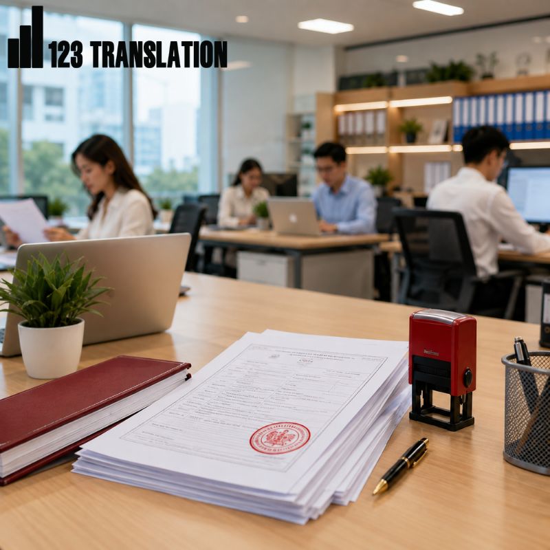 Dịch 123 dịch thuật công chứng học bạ – Giải pháp thuận tiện cho học sinh, sinh viên cần hoàn thiện hồ sơ bằng tiếng nước ngoài.