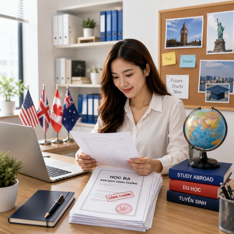 Lựa chọn Dịch 123 dịch thuật công chứng học bạ giúp tiết kiệm thời gian, đảm bảo thông tin học tập được chuyển ngữ rõ ràng, chính xác.