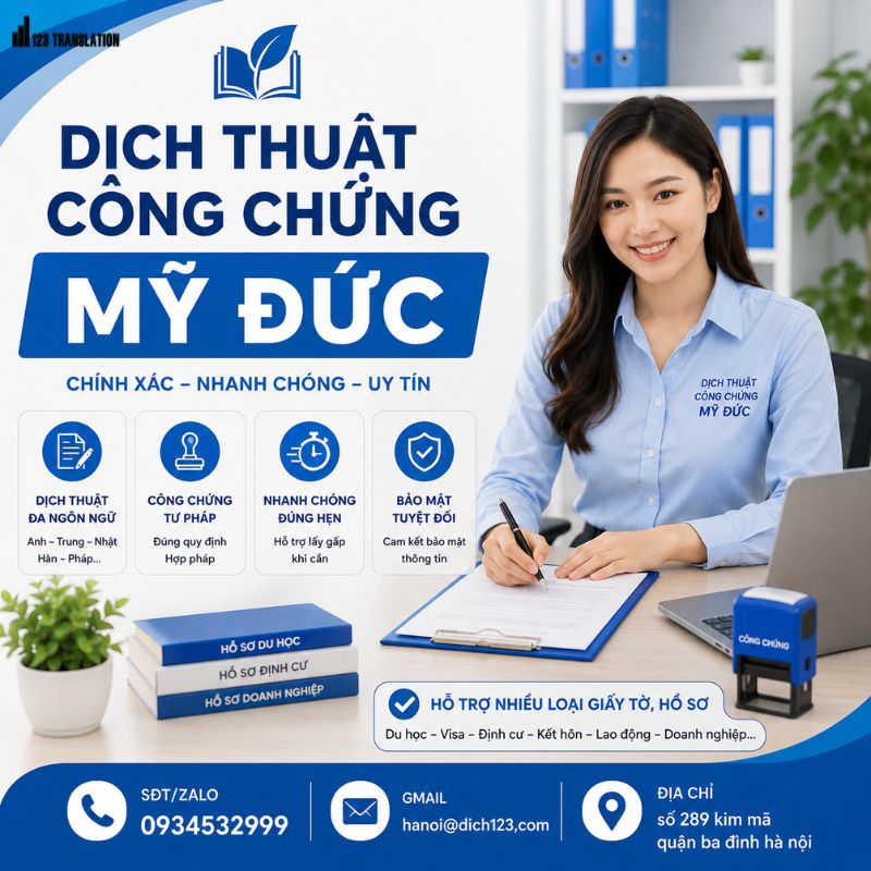 Dịch thuật công chứng Mỹ Đức
