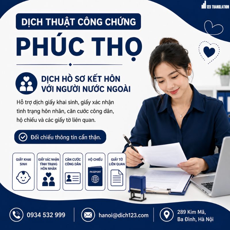Dịch thuật công chứng Phúc Thọ 2026