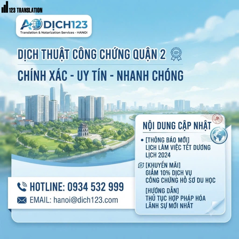 Dịch thuật công chứng Quận 2