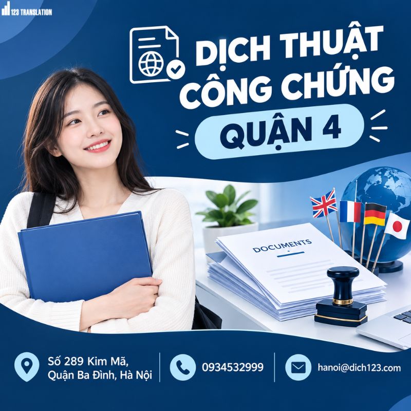 Dịch thuật công chứng quận 4