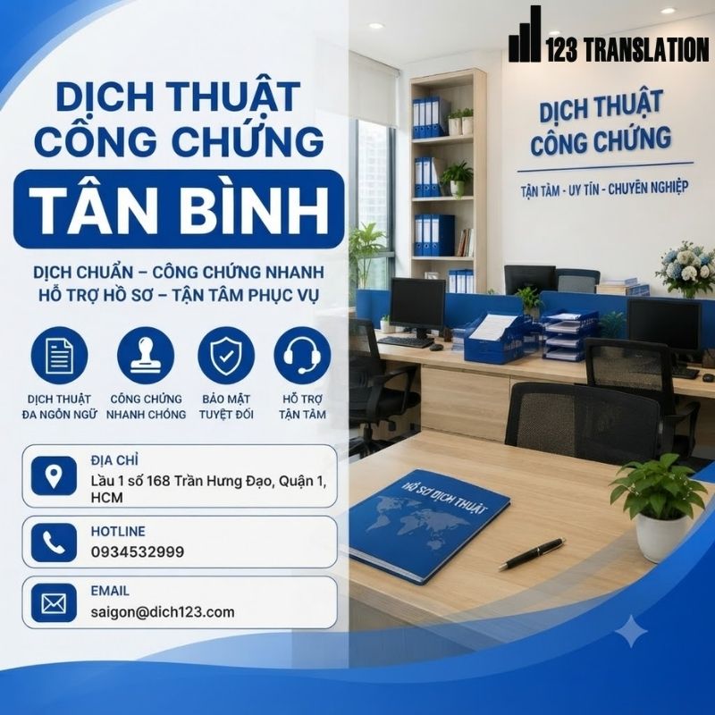 Dịch thuật công chứng Tân Bình