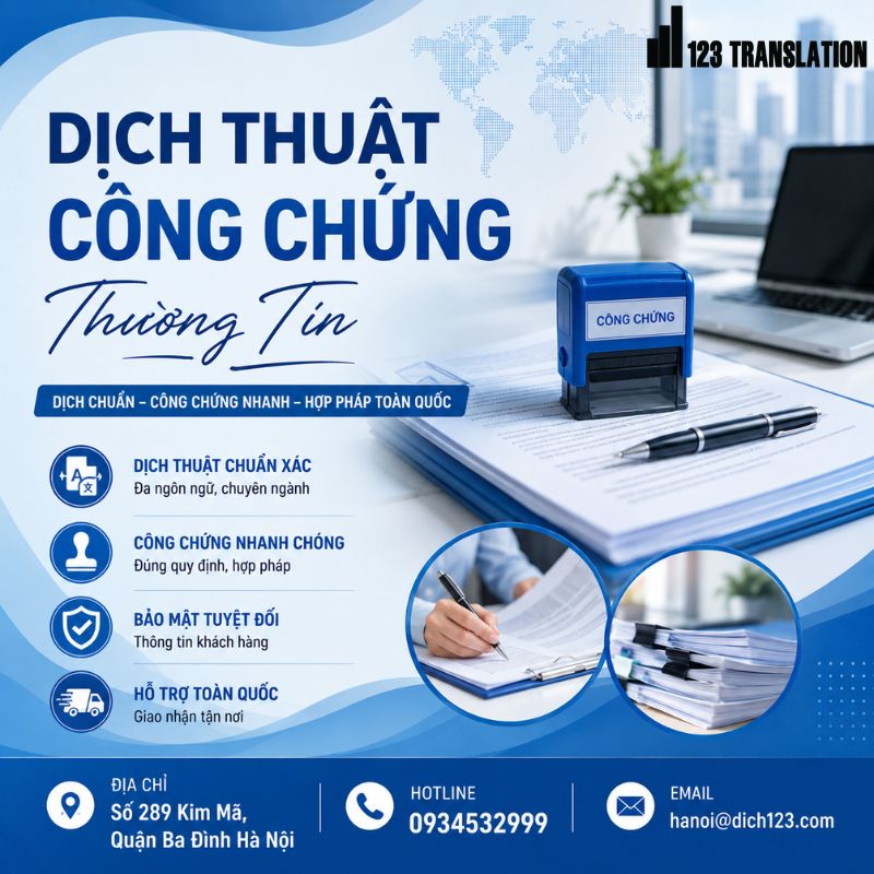 Dịch thuật công chứng Thường Tín