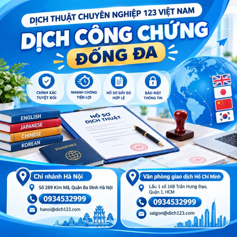Dịch công chứng Đống Đa