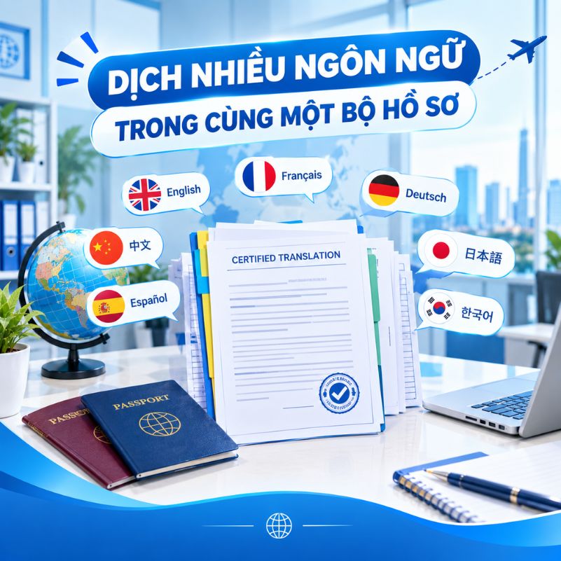 Dịch thuật công chứng hồ sơ xin visa – Quy trình chuyên nghiệp, kiểm tra kỹ trước khi bàn giao.