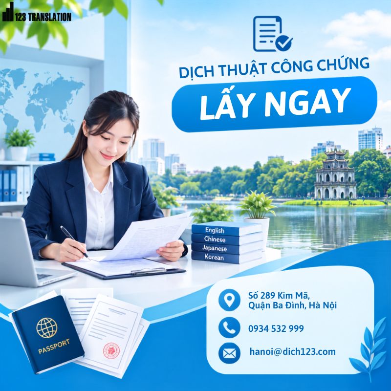 Dịch thuật công chứng lấy ngay 2026
