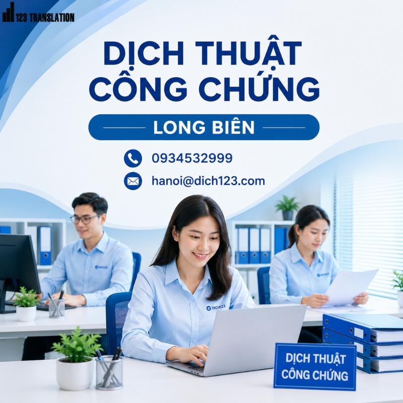 Dịch thuật công chứng Long Biên 