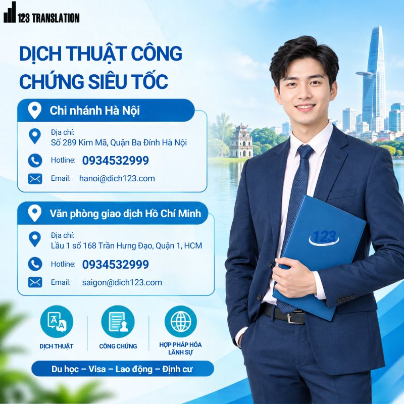 Dịch thuật công chứng siêu tốc 2026 – Giải pháp hoàn thiện hồ sơ nhanh chóng, chính xác