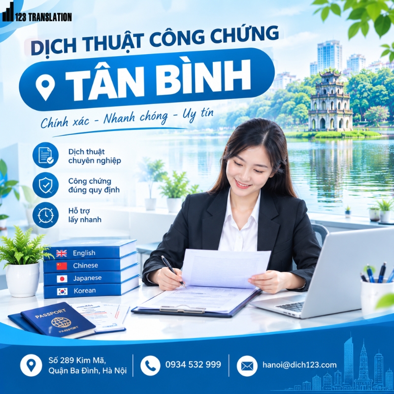 Dịch thuật công chứng Tân Bình