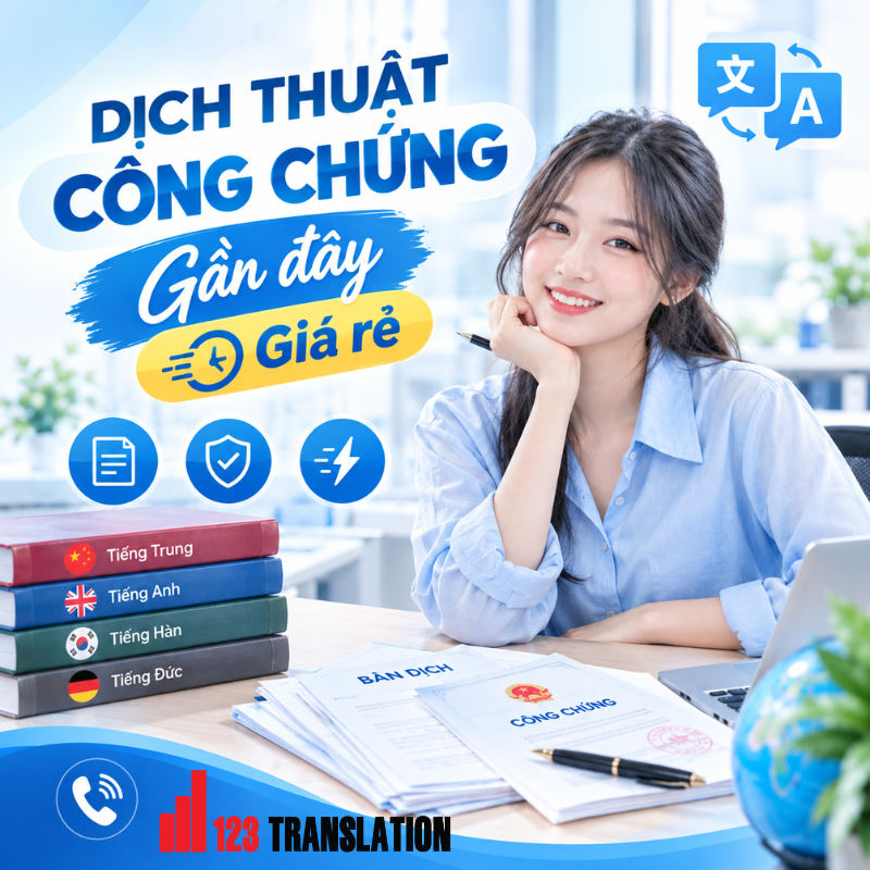 Dịch thuật công chứng gần đây giá rẻ phù hợp với khách hàng cần dịch giấy tờ nhanh chóng, chính xác.