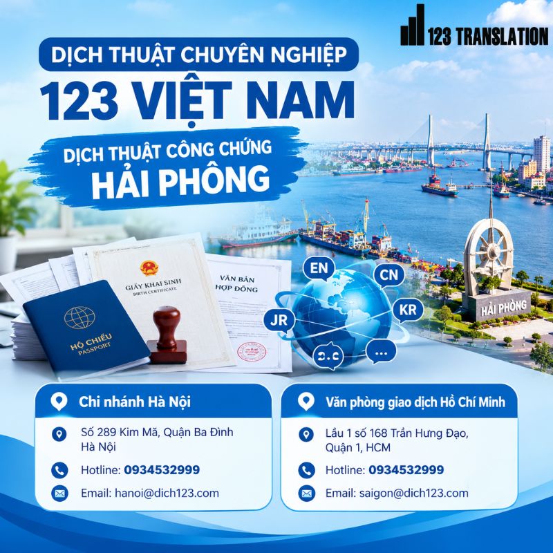 Dịch thuật công chứng Hải Phòng
